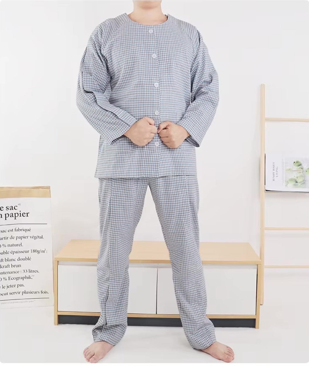 Pijama diseñadas para pacientes * Fácil de Poner y Quitar