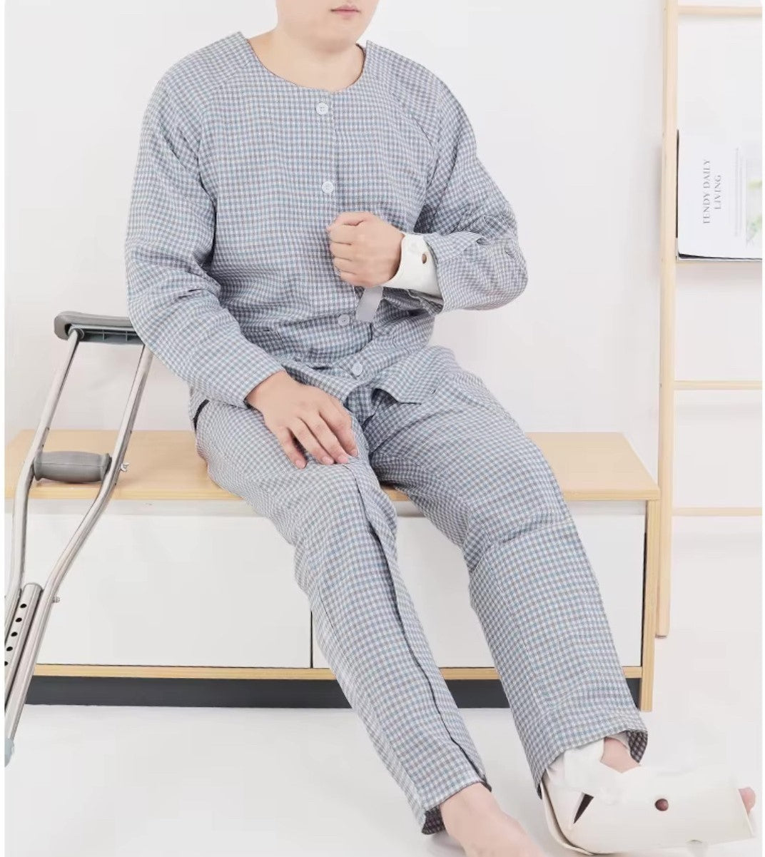 Pijama diseñadas para pacientes * Fácil de Poner y Quitar